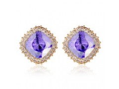 璀璨風尚，批發直銷 揭秘淘寶熱銷方形奧地利水晶耳釘的美發飾品商機